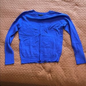Halogen Vibrant Blue Crew Neck Sweater